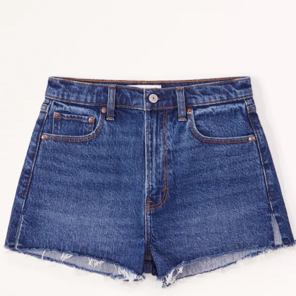 Abercrombie & Fitch Dark Blue Denim Shorts